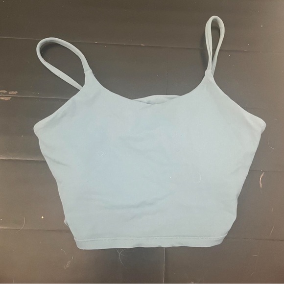 Tops - Women's Light Blue Spaghetti Strap Top